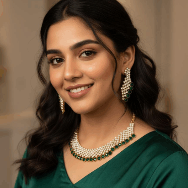 Regal Ruby & Zircon Choker Set